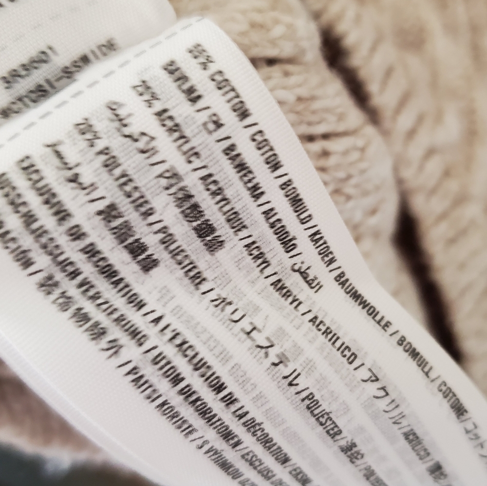 NWOT Hollister L Cabincore Coastal Neutral Cozy Cable Knit Turtleneck Sweater - Picture 11 of 11
